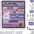 thumbnail image 4 of LHSHID 15 Year Old Girl Gift for Birthday Throw Blanket 15th Birthday Gifts for Girls Quinceanera Gifts 15th Birthday Gift Ideas 15th Birthday Decorations for Girl 50"x60", 4 of 6