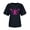 A-Black334, variant on Women T-Shirts Cancer Awareness Month T Shirt Tops Pink Bow Print Short Sleeve Loose Graphic Tshirts Clothes