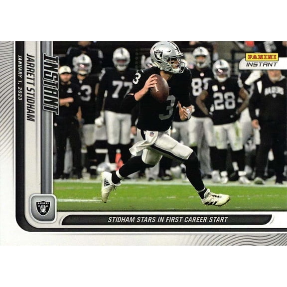 NFL 2022 Instant Football Jarrett Stidham 1 of 178 Trading Card #171 (Stars in First Career Start) (Panini)