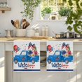 thumbnail image 4 of 4th of July Kitchen Towels Set of 3, Blue Truck Balloon Floral Cherry Watercolor Absorbent Dish Towels for Kitchen, Microfiber Hand Towel, Quick Drying Tea Towel for Cleaning Decorative Dishcloths, 4 of 7