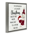 thumbnail image 4 of Stupell Industries Drink The Red Christmas Holiday Painting Gray Floater Framed Canvas Art Prints Wall Art, 25 x 25, 4 of 10