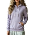 thumbnail image 2 of SYwaren Oversized Pullover for Women Half Zip Sweatshirt Long Sleeve Casual Solid Color Pockets Fall Winter Tops, 2 of 6