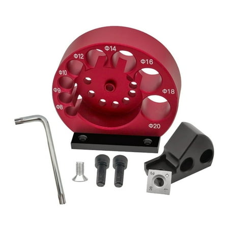 

Adjustable Drill Milling Dowel Round Rod Auxiliary Tool Dowel Maker Jig Kit with 8 9 10 12 14 16 18 20mm Holes