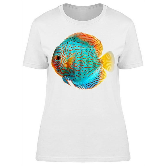 Tropical Discus Fish T-Shirt Women -Image by Shutterstock, Female Medium