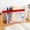 Red, variant on Clear Handbag, Staron Thickened Zipper File Storage Bag, PVC A4 Document Organizer for School Office Travel Quick View Contents, Red