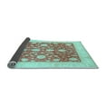 thumbnail image 2 of Ahgly Company Indoor Rectangle Oriental Light Blue Traditional Area Rugs, 5' x 7', 2 of 4