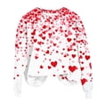 thumbnail image 2 of QUINDOS Valentine Sweatshirts for Women Plus Size Casual Long Sleeve Heart Romance Crew Neck Girls Valentines Shirts Sweatshirts, 2 of 5