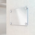 thumbnail image 4 of TABLZONE 4Pcs Securing Glass Acrylic Wall Advertising Poster Boards Standoff Mounts Screws Silver For Hotels, 4 of 7