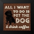 thumbnail image 2 of Mollie B. 12x12 Black Modern Framed Museum Art Print Titled - All I Want, 2 of 5