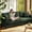 Green, variant on Welzona 83" Sofa Couch, Teddy 3 Seater Couch with 2 Pillows, Couches and Sofas, Blue
