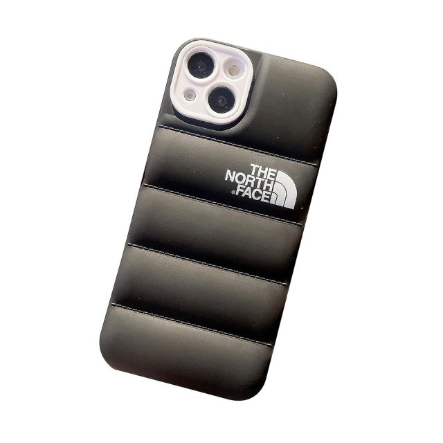 Chaqueta de invierno con plumón 3D, funda de tela suave para teléfono, funda a prueba de golpes 3D bonita para iPhone 15 Promax/14 Promax