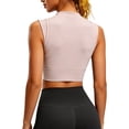 thumbnail image 3 of SNKSDGM Female Square Neck Tank Top Women Tank Tops for Women Sexy Casual Womens Sleeveless O Neck Racerback Cropped Tank Tops Trendy Cute Girls Neck Crop Tops Vest, 3 of 6