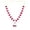 Purple, variant on Artificial Mala Rose Flower Ribbon Garland Haar for Idol-Mala with Beads God Statues Accessories Pooja Sringar Article Ornament Indian Traditional Festival New year Gifts Decorations (Size:-14")(Red)
