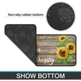 thumbnail image 3 of Sunflower Kitchen Rugs Set 2 Pieces Non Skid Kitchen Floor Rug and Mat Absorbent Microfiber Standing Area Mat for Farmhouse Bedroom Doormat 17"x48"+17"x24", 3 of 5