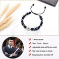 thumbnail image 4 of Graduation Gift for Him - Class of 2024 College Masters High School Graduate Inspirational Compass Beads Bracelet Graduation Gifts for Boys Men Son Boyfriend Nephew Senior Students, 4 of 6
