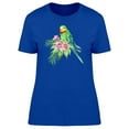 thumbnail image 1 of Tiny Green Parrot On Jungle Leaf Tee Women's -Image by Shutterstock, 1 of 1