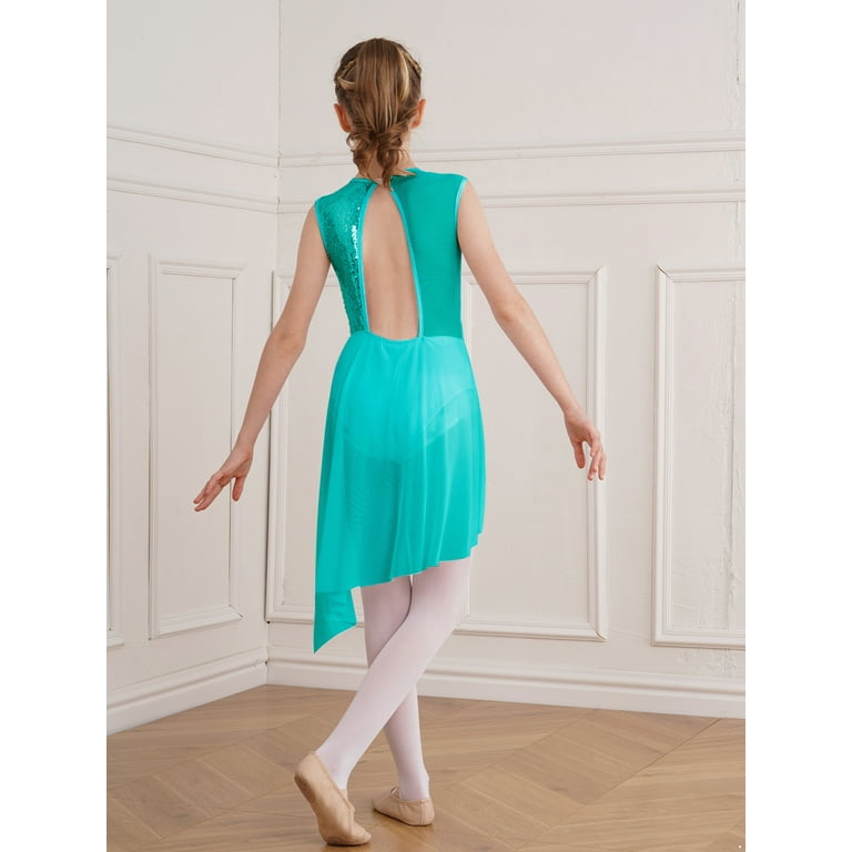 green emerald velvet dress Studio 7, AMELIA LYRICAL DRESS, Soft Mint, Adults, ADD23 – Dance & Play main image 0