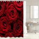 thumbnail image 3 of Red Rose Shower Curtain for Bathroom, Waterproof Raindrops Fabric Bathroom Set 12PCS Hooks ( 72' W by 72' L), 3 of 4