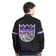 thumbnail image 2 of Men's Starter Black/Purple Sacramento Kings Scout Full Snap Varsity Jacket, 2 of 2