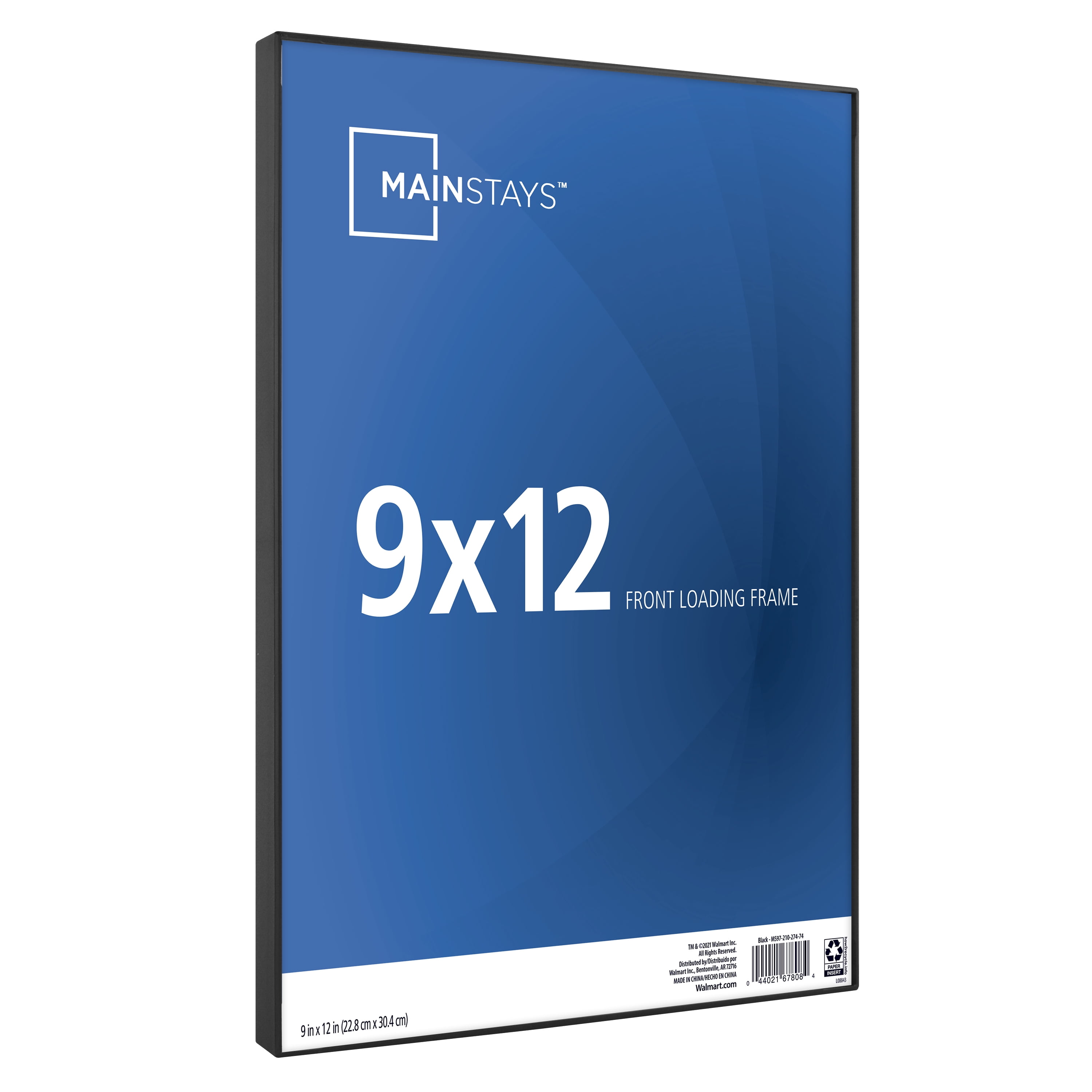 Mainstays 9x12 Front Loading Wall Picture Frame, Black  (图5) Mainstays 9x12 Front Loading Wall Picture Frame, Black  (图5)