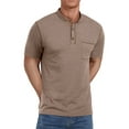 thumbnail image 3 of Thrilos Mens Henley Shirts Short Sleeve Casual Tops Lightweight Pullover Shirt Button Cotton T Shirt with Pocket, 3 of 8
