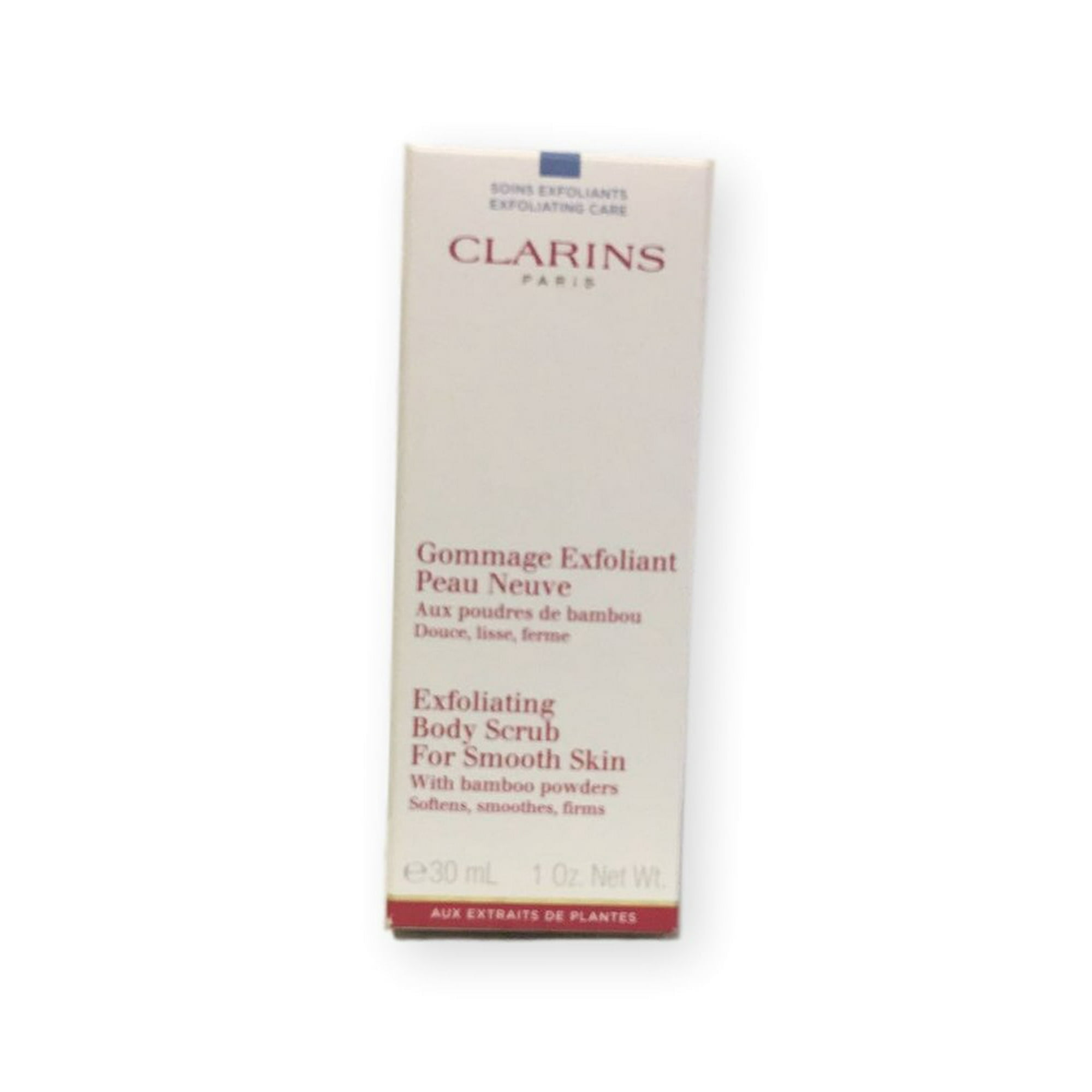 Clarins Exfoliating Body Scrub For Smooth Skin With Bamboo Powders 1 Oz NIB