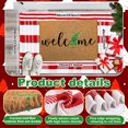 thumbnail image 4 of Juego de felpudos navideños Moucuny Christmas Coir, felpudo de bienvenida, 4 of 7