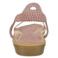 thumbnail image 4 of Link Girls' Gladiator Strap Sandal Shoes - dusty rose, 12 toddler, 4 of 4