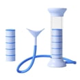 thumbnail image 2 of Entrenador de respiración, equipo para mejorar la fuerza y ​​la resistencia, ejercitador pulmonar Azul, 2 of 9