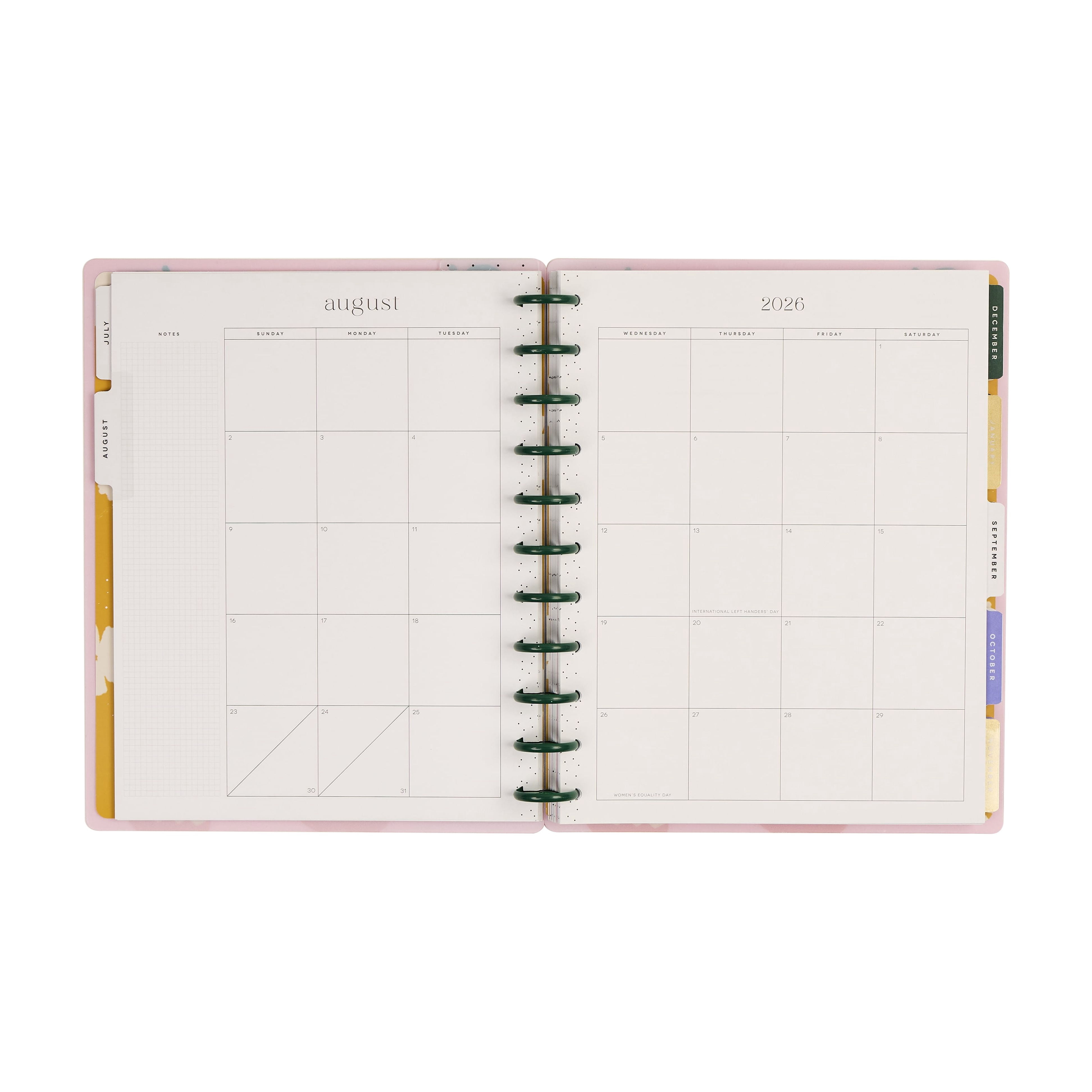 The Happy Planner Sunday Sketches Big Teacher Planner, July 2026–June 2027, 12-Month Disc Bound Planner with Stickers & Bonus Months