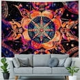 thumbnail image 4 of PRATYUS Mandala Tapestry Trippy Flowers Tapestry Wall Hanging For Bedroom Aesthetic Psychedelic Tapestry Multi Size Painting, 4 of 6
