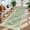 Green, variant on MJIAexp 2'x6' Boho Runner Rug,Non Slip Washable Floral Hallway Runner Rug with Rubber Backing, Low Pile Faux Wool Distressed Carpet for Kitchen, Laundry, Bedroom, Entrance,Green