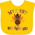 thumbnail image 3 of Inktastic My First Thanksgiving Day Turkey Boys or Girls Baby Bib, 3 of 4