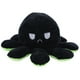 thumbnail image 2 of Muñeco de peluche de pulpo, peluche reversible, animal con tapa de doble cara, encantadores juguetes para bebés, verde + negro, 20 x 10 cm, 2 of 9