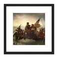thumbnail image 1 of Leutze Washington Crossing The Delaware Painting 8X8 Inch Square Wooden Framed Wall Art Print Picture with Mount, 1 of 4