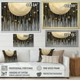 thumbnail image 4 of Designart Abstract framed wall art decor, Abstract framed wall art Print, Abstractions of the Golden Sun I , Extra large Modern Gold framed wall art, 32x24 inches Gold Frame, 4 of 5