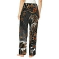 thumbnail image 2 of Bixox Women's Leopard On Tree Branch Patterned Pajama Pants Loungewear, 2 of 5