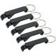 thumbnail image 1 of CHAO Juego de 5 llaveros negros, abridor de botellas de cerveza/llavero de bolsillo con garra pequeña para bebidas, 1 of 5
