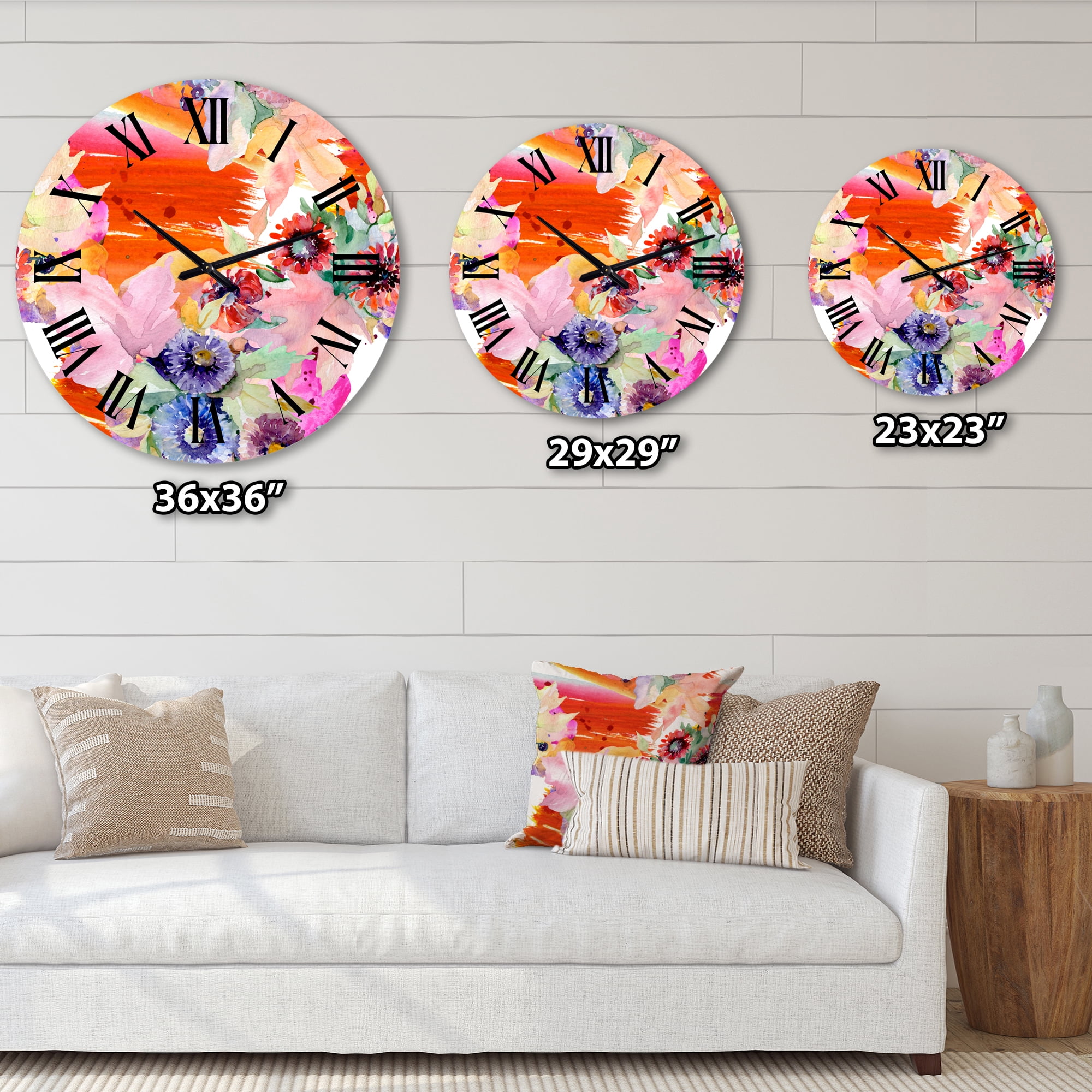 Designart 1 in Quartz Modern/Contemporary Wall Clock