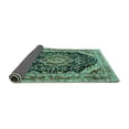 thumbnail image 2 of Ahgly Company Indoor Rectangle Medallion Turquoise Blue Traditional Area Rugs, 5' x 8', 2 of 4