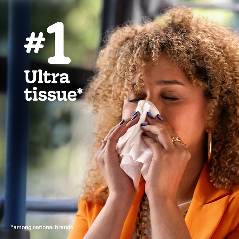 Kleenex Ultra Soft 3-Ply Facial Tissues, 1 Cube Box of 60