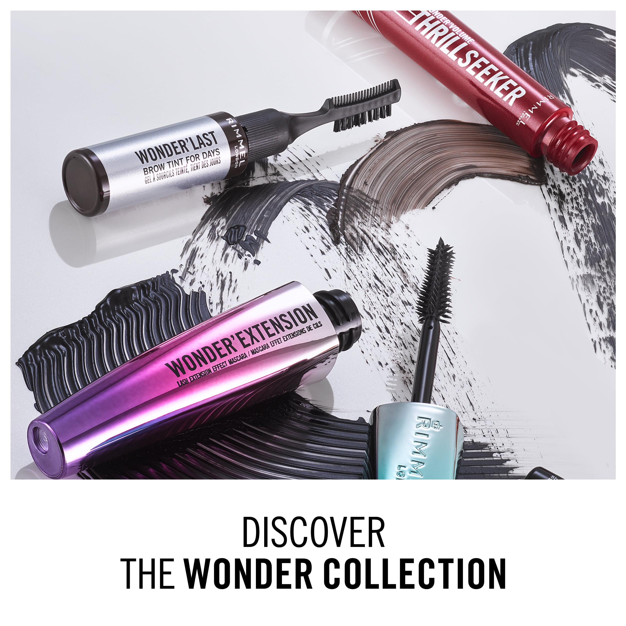 RIMMEL Wonder' Thrill Seeker Mascara, Extreme Black 001, 0.3 fl oz