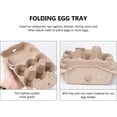 thumbnail image 2 of Cartones de huevos, bandeja para huevos, caja de almacenamiento plegable para huevos, cartón portátil, estante para huevos de 6 rejillas, equipo de granja de pollos, 5 uds., 2 of 5
