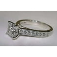 thumbnail image 3 of 3Ct Princess Cut Simulated Diamond Women's Solitaire Engagement Ring 14K White Gold Plated, 3 of 4