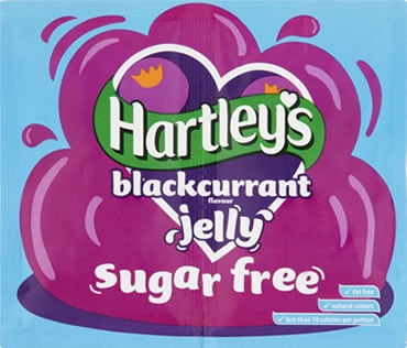 Hartley's Sugar Free Blackcurrant Jelly Crystals 23g, British Import (Pack of 3)