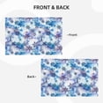 thumbnail image 4 of Placemats Set of 4 / 6, Icy Blue Snowflakes Placemats for Dining Table Indoor/Outdoors Heat Resistant Washable Placemats 18" x 12", 4 of 8