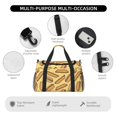 thumbnail image 4 of Fotbe Hot Dogs Bolsa de Viaje con Estampado, Bolsa de Fin de Semana para Mujer con Compartimento para Zapatos, Bolsa de Gimnasio con Bolsillo Húmedo, 4 of 7