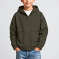 thumbnail image 3 of Junboys Boys Hooded Zip-Up Hoodie Fall - Jacket Boys Jacket Casual Sporty Outerwear for School Travel, Long Sleeve Zip Up Hoodie with Pockets, 3 of 8