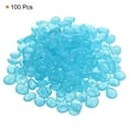 thumbnail image 3 of Uxcell 100Pack Glow Rocks 13-17mm Glow Pebbles Decoration in the Dark Luminous Stones Decor DIY Decorative Sky Blue, 3 of 8
