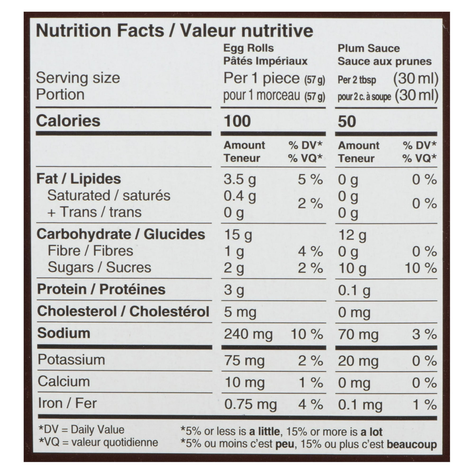 Pâtés Impériaux au poulet Wong Wing 10 pâtés au poulet avec sauce